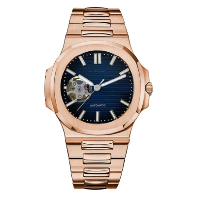 NAUTILOS | ROSE GOLD OPEN HEART BLUE